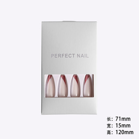 Rose Gold Ballet Fake Nails