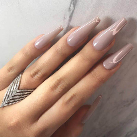 French Ballet Fake Nails