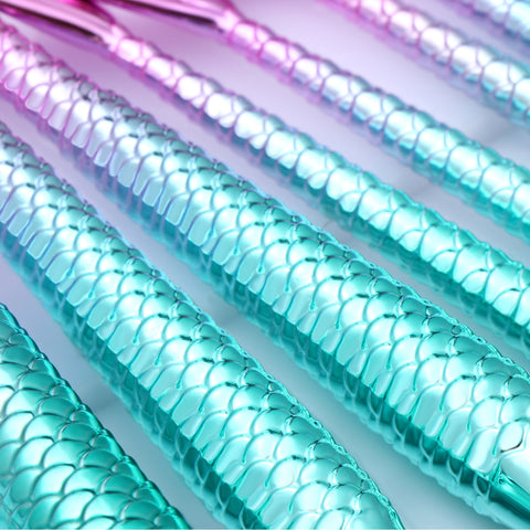 11pcs Mermaid Makeup Brushes